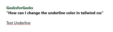 underline color tailwind  Customizing your theme